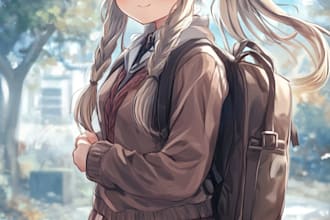 draw cool anime, illustration anime art in retro anime style