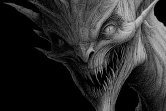 make zombie monster horror characters in my own style