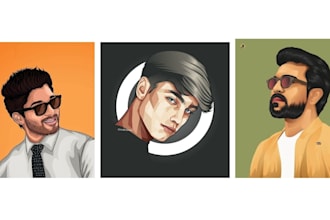 create vector cartoon graphics in short terms