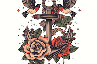 do neo traditional and old school tattoo designs