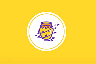 design a honey logo and premium honey packaging design