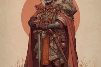illustrate your unique dnd hero in details