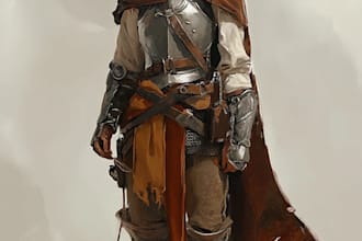 create fantasy dnd character concept art dnd party map