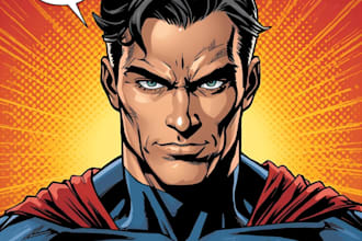 do a charcter of comic or design your comic character
