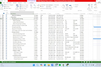 create schedule for your project which projects detail activities with timeline