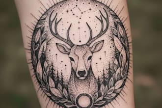 basic dotwork tattoo design for you
