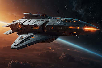 drawing a scifi vehicles for you