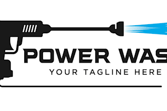 design a unique spray power logo in short time