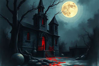 draw dark art horror illustration