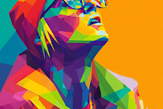 draw your photo to an amazing vector pop art wpap