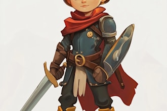create a 2d character