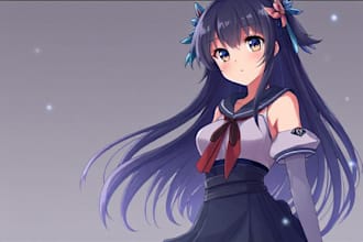 draw anime character for you