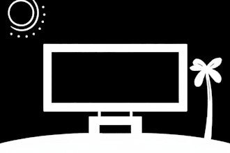draw black and white outline illustration diagram