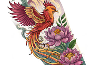 do a attractive tattoo sleeve art for you