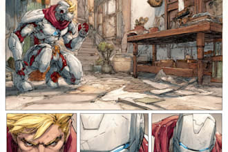do superhero comic page