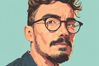 design vector portraits and cartoon illustrations