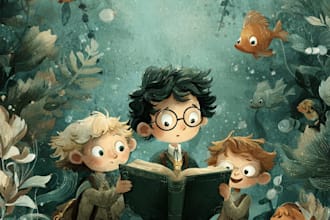 children book illustration and children story book design