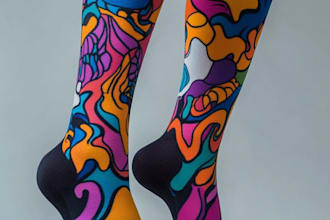 design custom and unique socks design