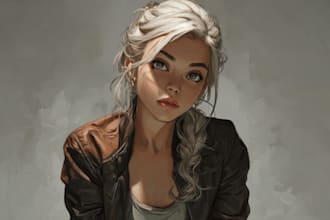 paint realistic portrait from photo
