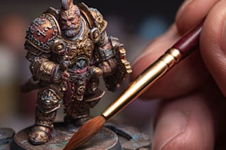 paint your warhammer 40k, sigmar and dnd miniatures