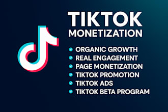 do complete tiktok monetization organically in creator rewards program account
