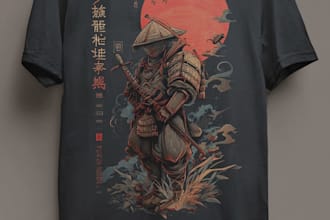 do japanese and anime streetwear design for tshirt  clothing