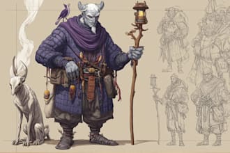 create concept art and illustration