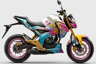 do motorcycle vinyl wrap design