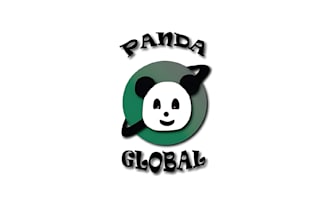 design modern gorgeous panda mascot logo