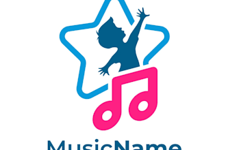 design high quality children music logo in high definition