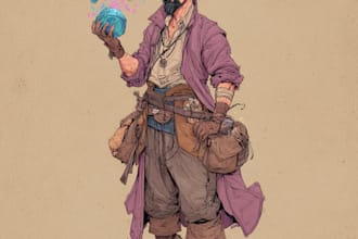 do dnd character art and oc character art