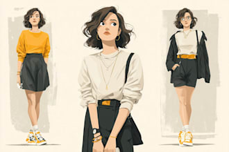 design vector character, cartoon avatar