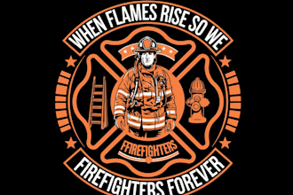design professional firefighter logo