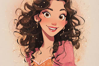 do an portrait into cartoon disney