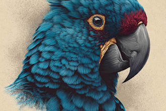 create realistic vector animal and birds