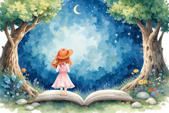 paint whimsical watercolor art for kids storybooks