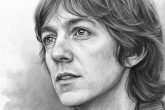 draw realistic pencil portrait