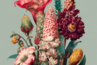 create amazing botanical illustration