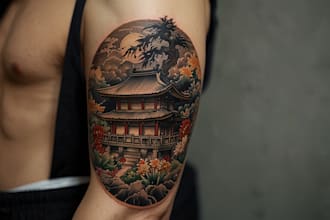 design a tattoo design in japanese style