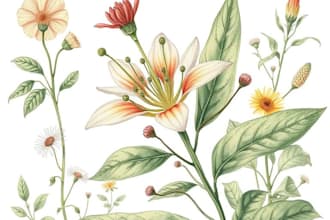 do botanical illustration with scientific focus