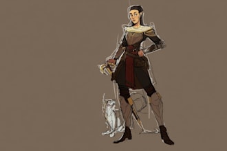 illustrate your dnd characters backstory or story scene