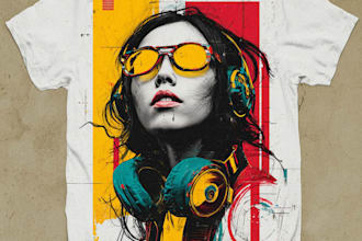 draw custom streatwear, manga and anime t shirt design