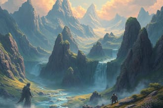 do fantasy landscapes and scenery art