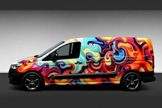 design awesome car wrap, van wrap any vehicle wrap