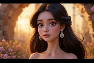 do disney cartoon portrait