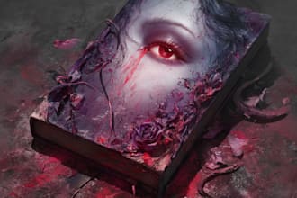 design a professional mystery or horror book cover
