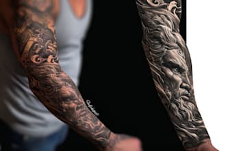 create a tattoo design for tattoo sleeve