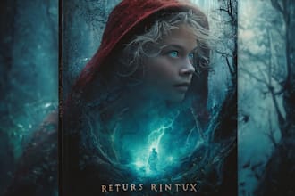 create a fantasy book cover or character illustration