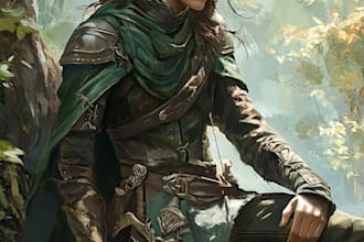 design and illustrate realistic characters