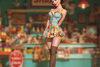 do a pin up girl and pin up girl